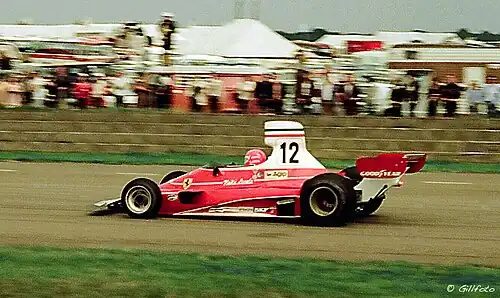 Niki Lauda im 312T beim Großen Preis von Großbritannien 1975