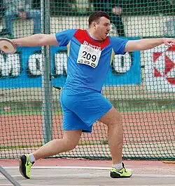 Nikolai Sedjuk Rang dreizehn mit 59,03&nbsp;m