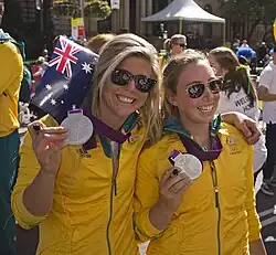 Nina Curtis (l.) und Olivia Price (r.), Silber 2012