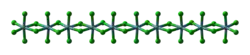 Strukturformel von Wolfram(IV)-chlorid