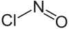 Strukturformel von Nitrosylchlorid