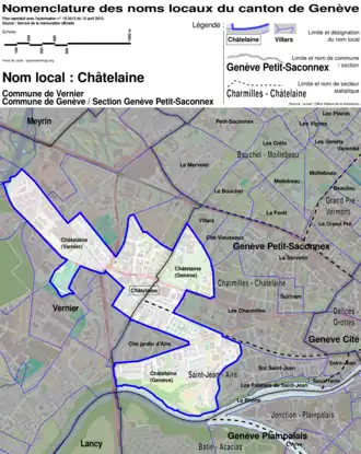 Karte von Châtelaine