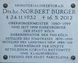 &nbsp;Grabplatte von Norbert Burger
