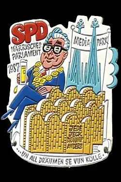 Karnevalsorden mit Norbert Burger (1987)