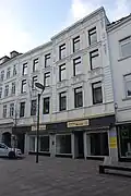 Norderstraße 15 und 17, Flensburg, Gebäude mit Gedenkschild