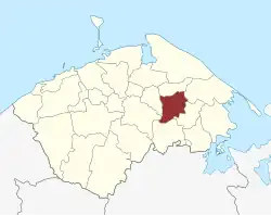 Lage des Hjadstrup Sogn in der Nordfyns Kommune