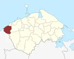 Lage des Ore Sogn in der Nordfyns Kommune