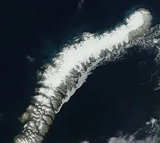 Eiskappe der Nordinsel (Nowaja Semlja)