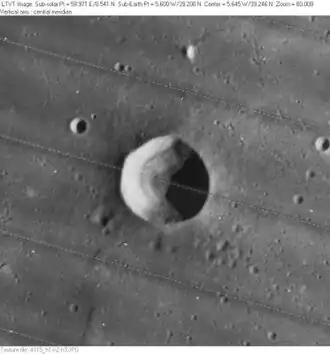 Kirch, aufgenommen von Lunar Orbiter 4 (1967)