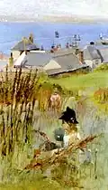 Norman Garstin: Newlyn from the Meadow