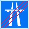 Ende von Autobahn oder Schnellstraße (Version A)
