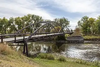 Bowstring Truss Bridge über den North Platte bei Fort Laramie