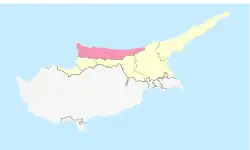 Der Distrikt Girne auf Zypern