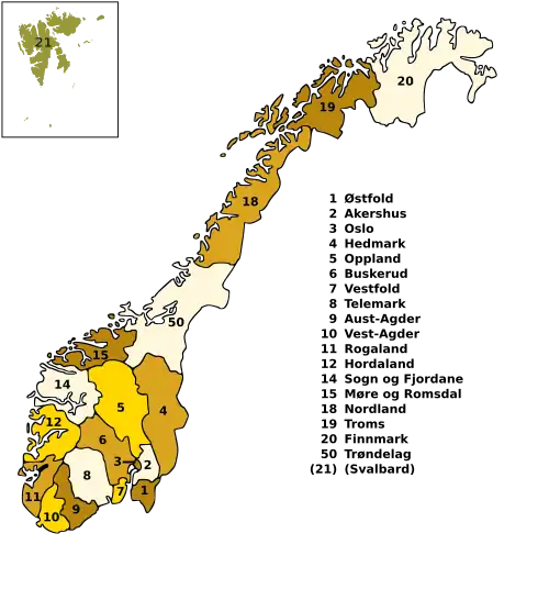 Verwaltungsgliederung 2018 bis 2019