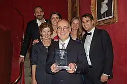 Norbert Hermanns (vorne) präsentiert seinen ULI Leadership Award, 2019