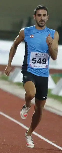 Noureddine Hadid Rang sechs in 20,84&nbsp;s