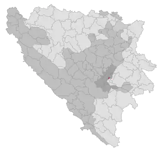 Lage der Gemeinde Novo Sarajevo in Bosnien und Herzegowina (anklickbare Karte)
