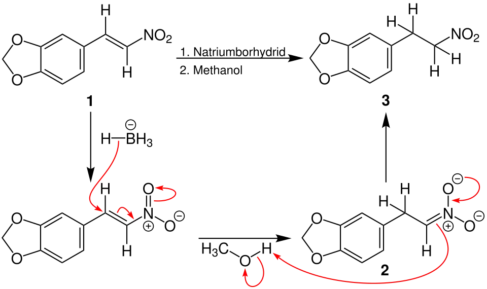 Nucleophile Addition an einem Nitroalken