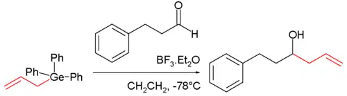 Nukleophile Addition mit germaniumorganischen Verbindungen