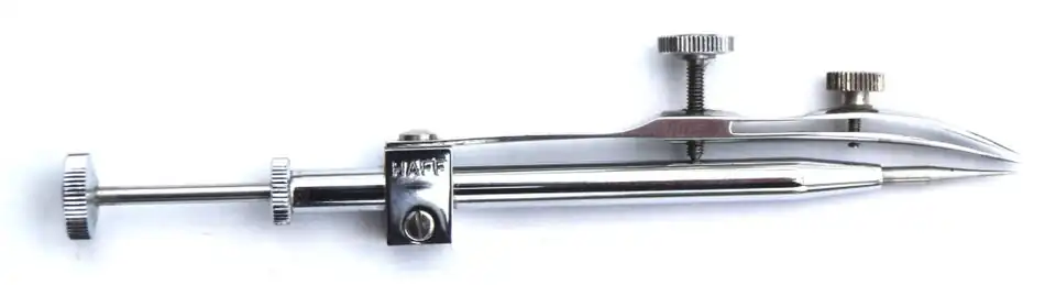 Fallnullenzirkel für Kreise ab ca. ½&nbsp;mm Durchmesser