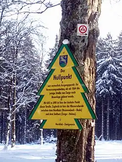 Der Nullpunkt bei Hohegeiß