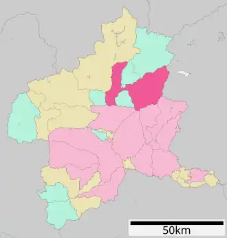 Lage Numatas in der Präfektur