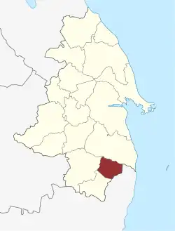 Lage des Øksendrup Sogn in der Nyborg Kommune