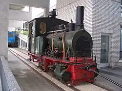 OEG-Dampflok 56, Baujahr 1886, im Technoseum Mannheim