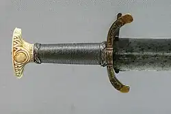 Kurzschwert (um 1600) mit abgebogener Parierstange