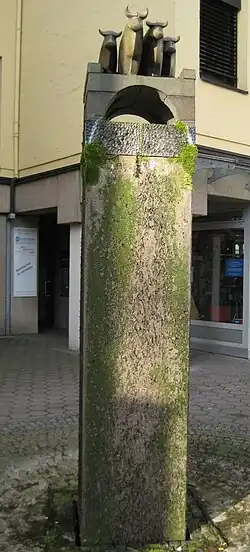 Ossenbrügge, Keramik auf Betonstele, 1983 Koordinaten52.2738668.044974