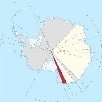 Oates Land als östlichster Distrikt des Australischen Antarktisterritoriums