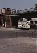 Außenmauer auf der U-Bahn-Trasse Oberbaumbrücke, 1990