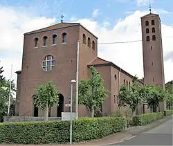 Oberbexbach, Kirche St. Barbara, Architekt Albert Boßlet, 1934