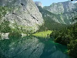 Blick auf das Ostufer (Fischunkelalm)