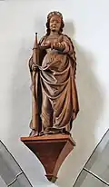 Holzskulptur der hl. Barbara