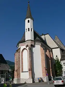 Außenansicht der Spitalkirche St.&nbsp;Sigismund