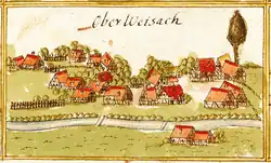 Oberweissach (Ober Weisach) um 1685