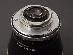 Bajonettanschluss am Wechselobjektiv
