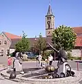 Ochs-und-Esel-Brunnen in Dannstadt