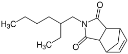 Strukturformel von N-Octylbicycloheptendicarboximid