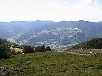 Blick vom Trehkopf ins Tal auf Oderen