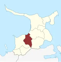 Lage des Asnæs Sogn in der Odsherred Kommune