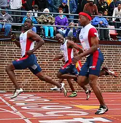 Der achtplatzierte Darvis&nbsp;Patton&nbsp;(Mitte)