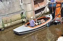 Hassailt 2012, Stoßboot in der Schleuse