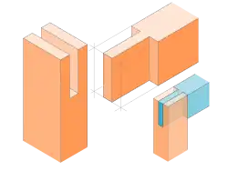 Bügelzapfen Eck-Verbindung