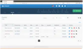 Administrationsoberfläche von Opencast 8