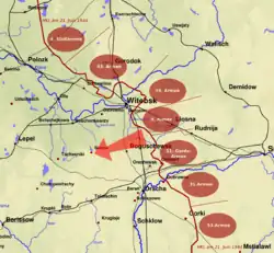 Aufklärungsergebnisse der FHO für den Sektor Witebsk (21. Juni 1944)