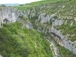 Schlucht des Calavon bei Oppedette