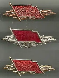 Bestenabzeichen der Kampfgruppen (drei Stufen)