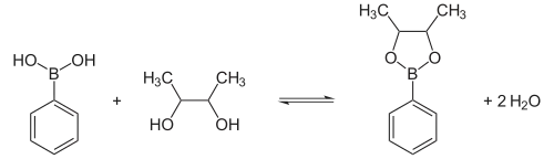 Synthese Boronsäureester in neutraler Lösung
